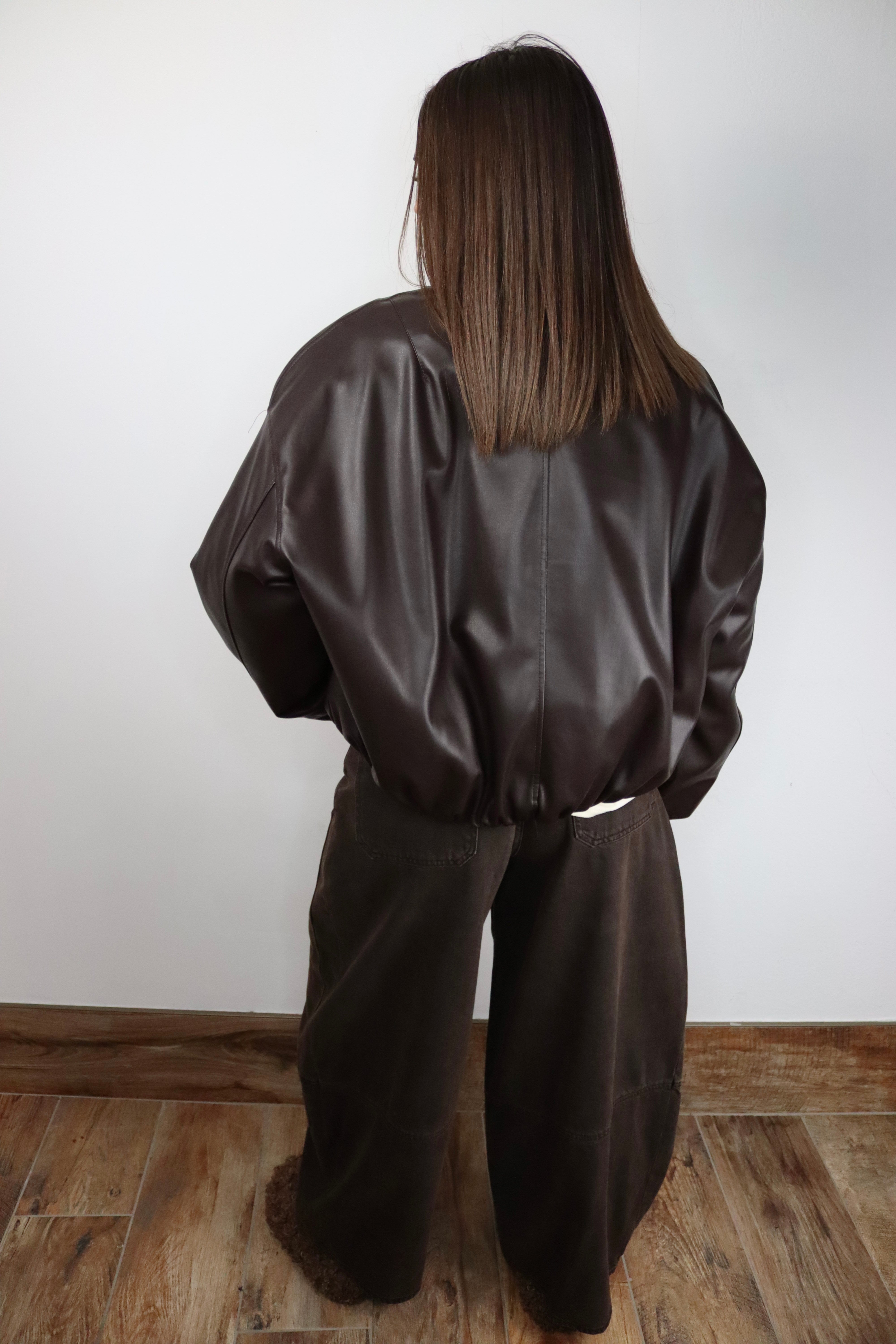 Bomber Grace in ecopelle