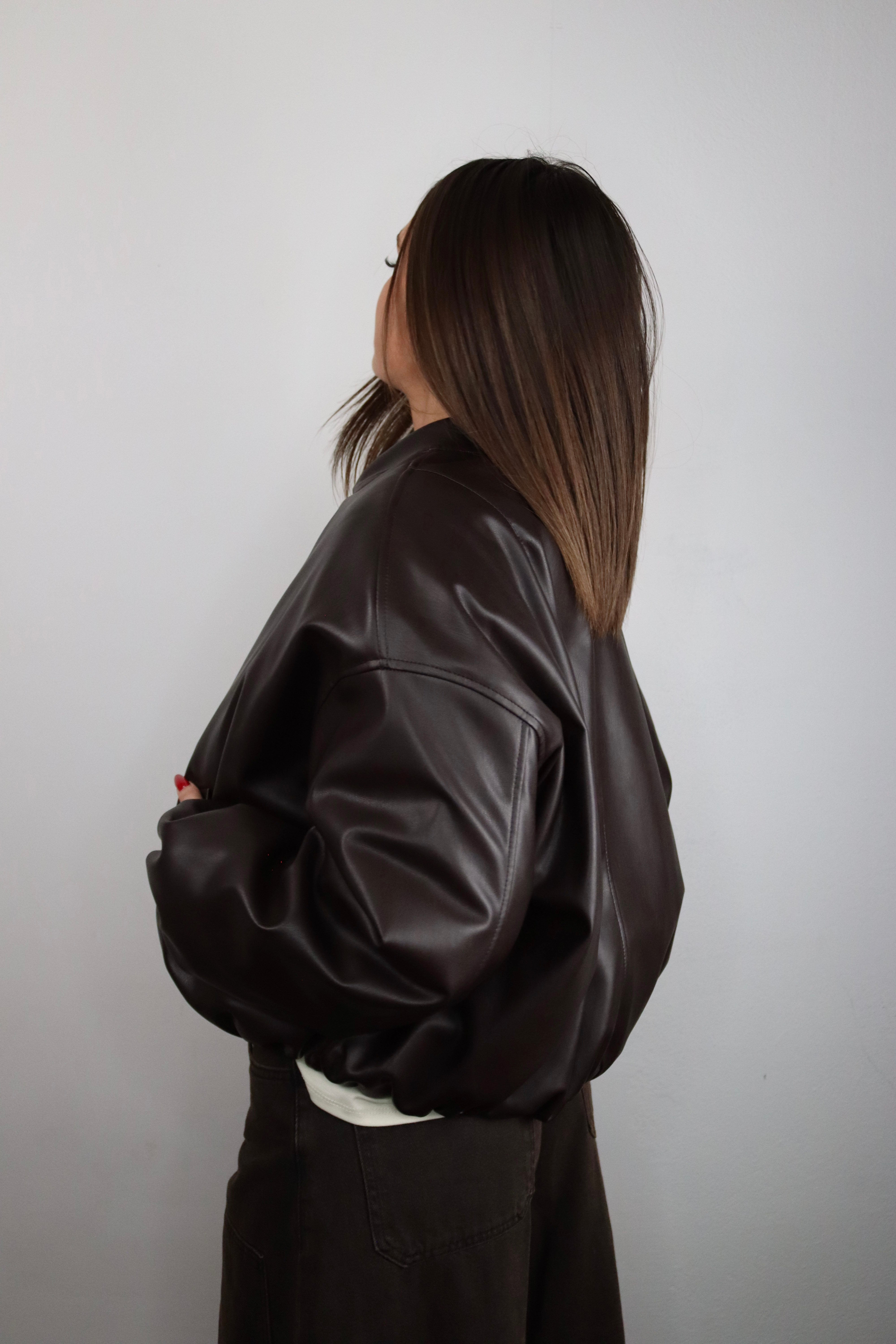 Bomber Grace in ecopelle