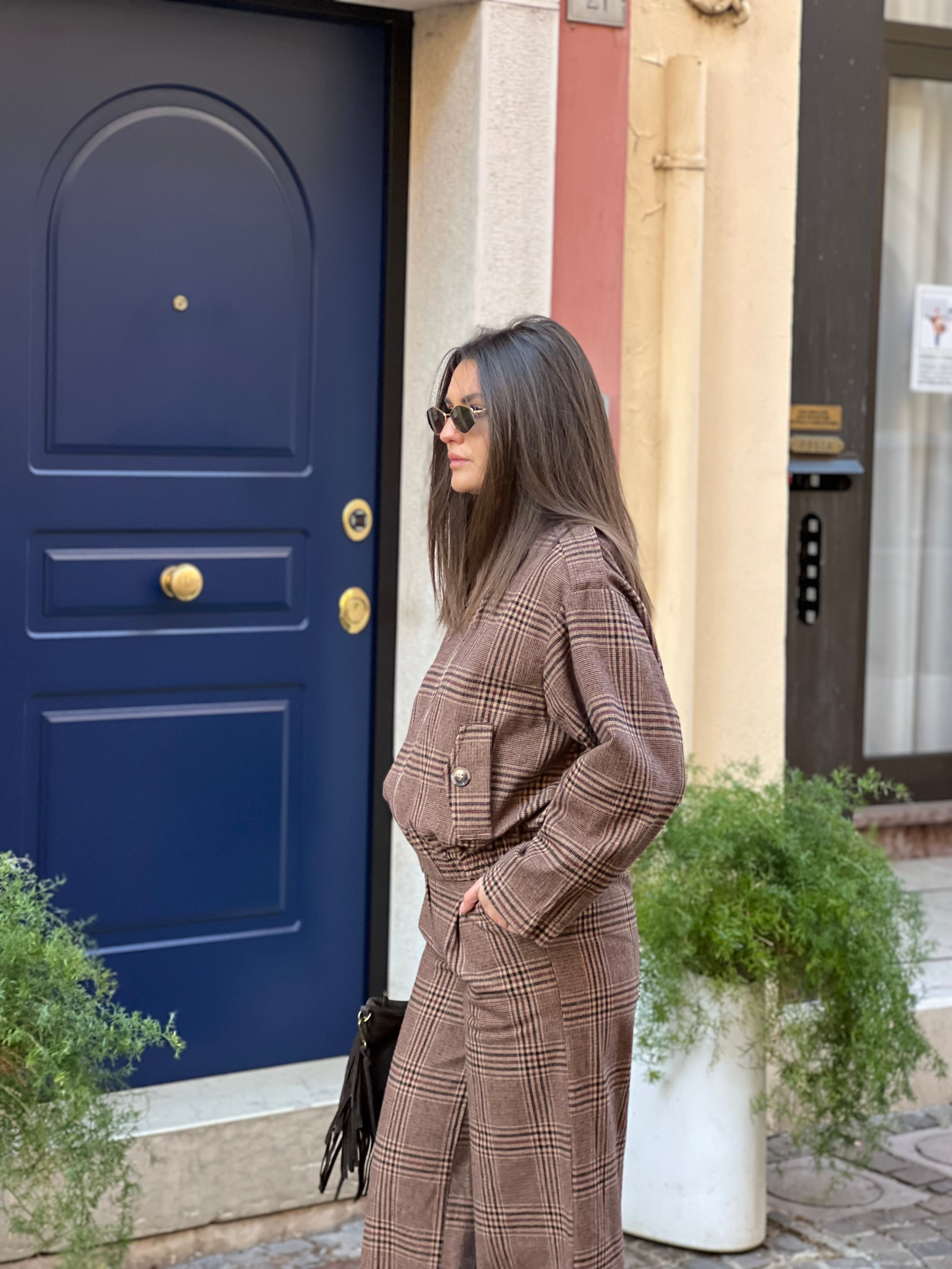Giacca Tartan