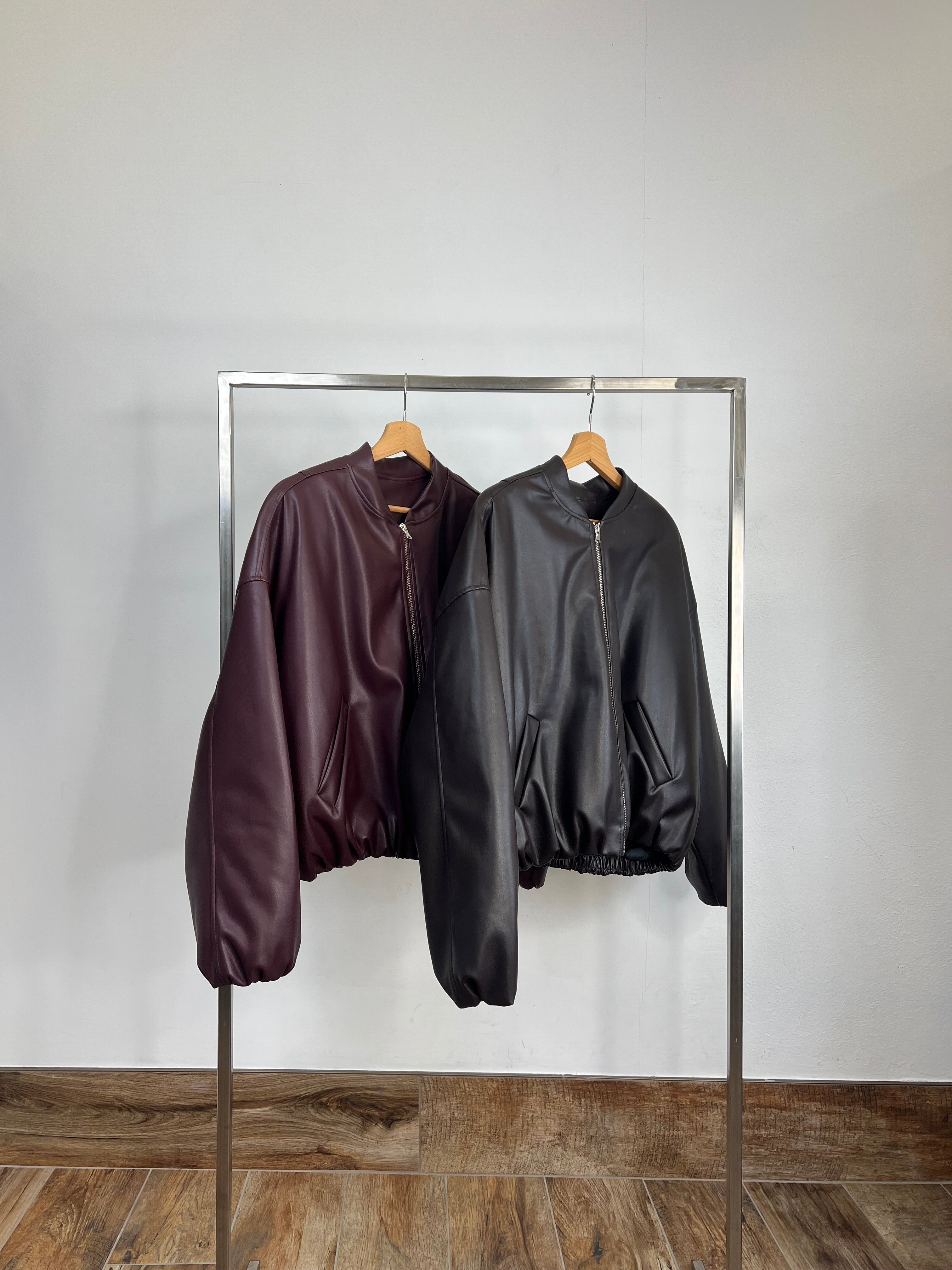 Bomber Grace in ecopelle